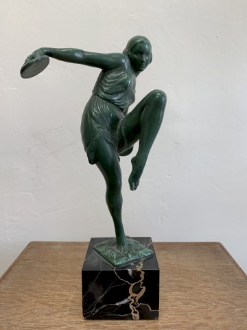 Sculpture Art Deco « Le Fargay pour Max Le Verrier »