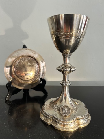 Calice & Patène argent de style néogothique